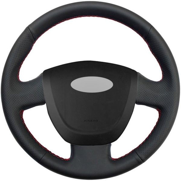 steering wheel covers black pu faux leather diy hand-stitched car cover for lada granta 2011-2021
steering wheel covers black pu faux leather diy hand-stitched car cover for lada granta 2011-2021