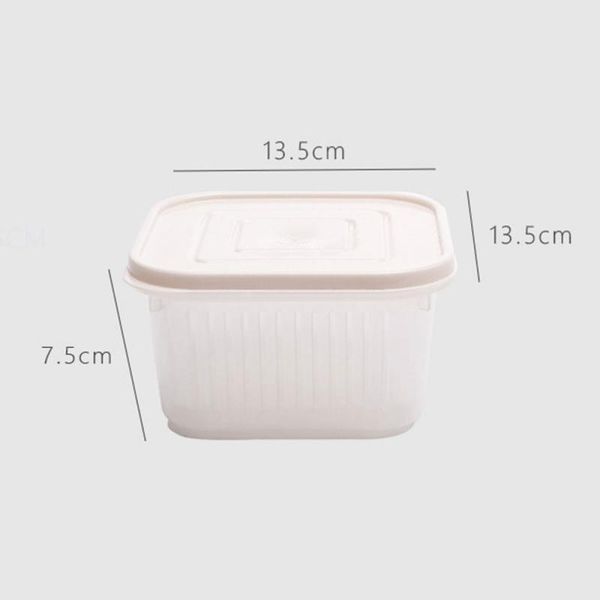 storage bottles & jars 1pcs square drain sealed box refrigerator crisper debris garlic onion food container household kitchen
storage bottles & jars 1pcs square drain sealed box refrigerator crisper debris garlic onion food container household kitchen