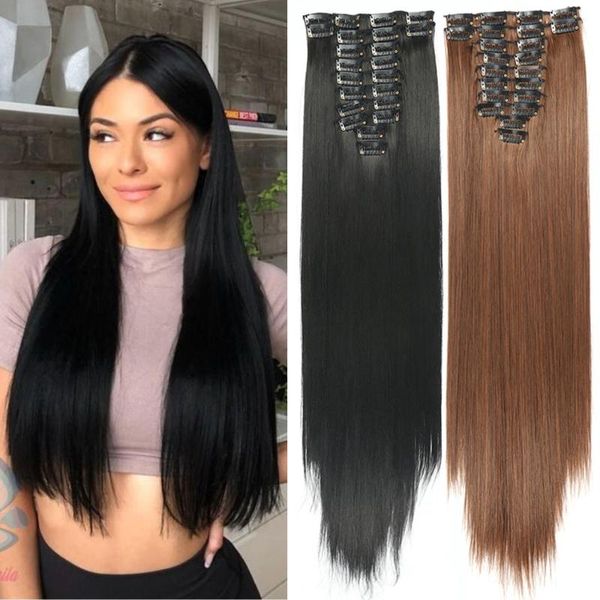 synthetic wigs azir 12pcs/set 22 clips long straight hair in high temperature fiber black brown hairpiece
synthetic wigs azir 12pcs/set 22 clips long straight hair in high temperature fiber black brown hairpiece