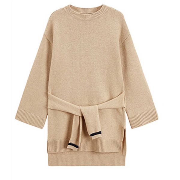 perhaps u women cross lace-up sweater o neck knitted pullovers long sleeve khaki grey loose autumn winter m0099 210529, White
perhaps u women cross lace-up sweater o neck knitted pullovers long sleeve khaki grey loose autumn winter m0099 210529, White