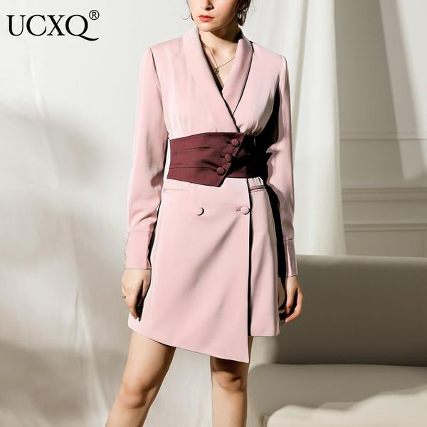 casual dresses ucxq woman dress pink irregular long sleeve button medium length thin short 2021 spring and autumn fashion 23xm162, Black;gray
casual dresses ucxq woman dress pink irregular long sleeve button medium length thin short 2021 spring and autumn fashion 23xm162, Black;gray