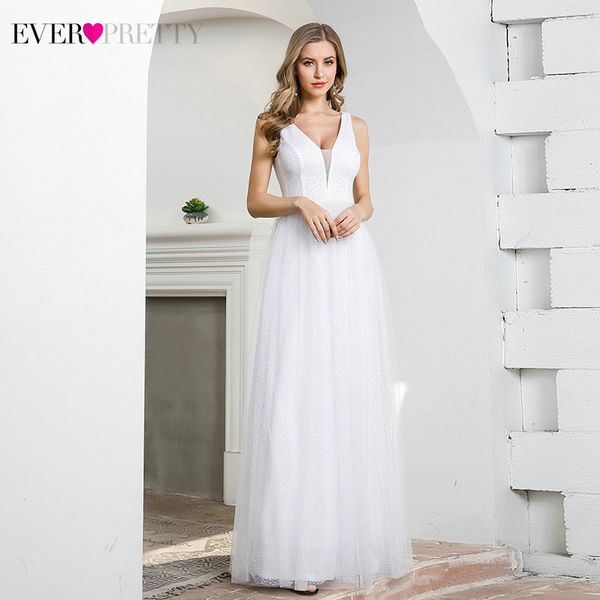elegant white wedding dresses ever pretty ep00604cr a-line double v-neck sleeveless sequined tulle dot formal bride gowns 2021, Black;gray
elegant white wedding dresses ever pretty ep00604cr a-line double v-neck sleeveless sequined tulle dot formal bride gowns 2021, Black;gray