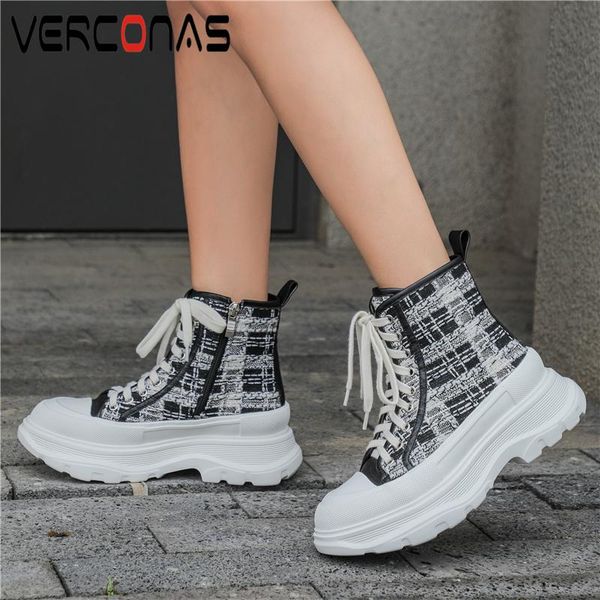 boots verconas fashion women ankle autumn winter outdoor casual sports shoes woman cross-tied genuine leather gingham, Black
boots verconas fashion women ankle autumn winter outdoor casual sports shoes woman cross-tied genuine leather gingham, Black