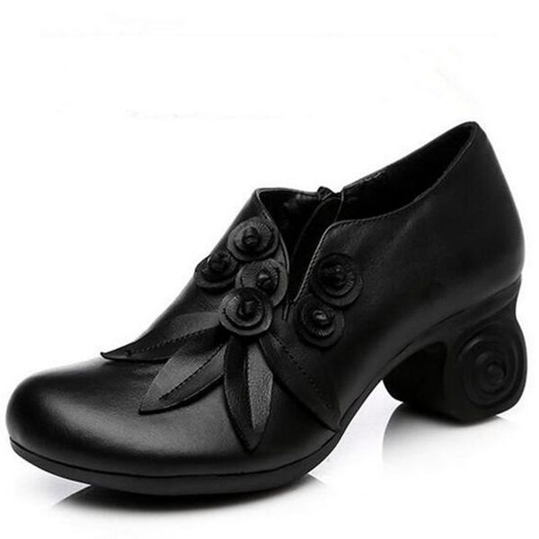 dress shoes 2021 classic flower cowhide leather women elegant comfortable fashion high heels 6cm banquet wedding, Black
dress shoes 2021 classic flower cowhide leather women elegant comfortable fashion high heels 6cm banquet wedding, Black