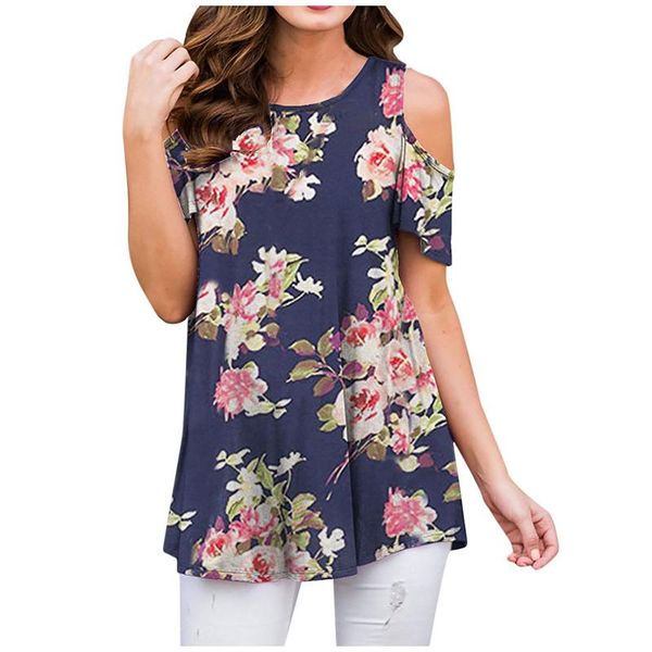 women's blouses & shirts flower black and for ladies fashion women casual floral print strapless short sleeves o-neck blouse blusas, White
women's blouses & shirts flower black and for ladies fashion women casual floral print strapless short sleeves o-neck blouse blusas, White