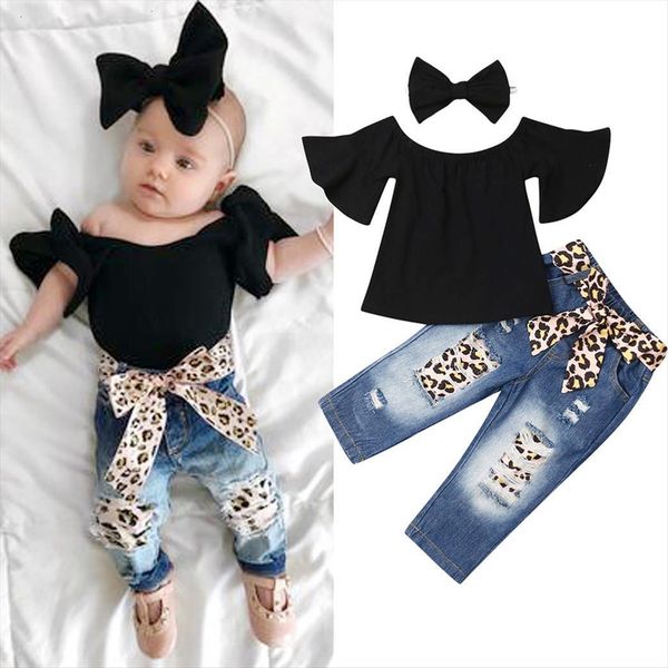 baby 3pcs set toddler kids girl crop solid t shirt bandage jeans pants infant autumn outfits summer 1 6, White
baby 3pcs set toddler kids girl crop solid t shirt bandage jeans pants infant autumn outfits summer 1 6, White