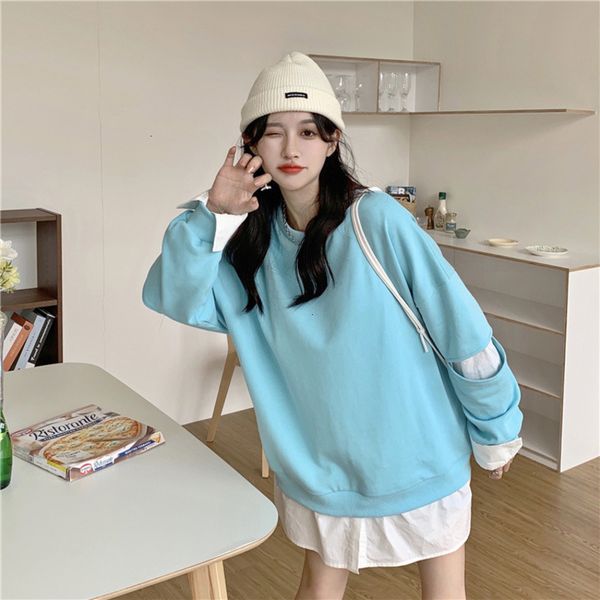 temperament 2021 autumn commuter blue crew ne pullover cotton solid women's sweater, Black
temperament 2021 autumn commuter blue crew ne pullover cotton solid women's sweater, Black
