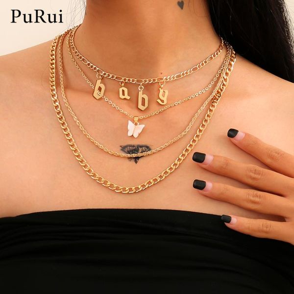 bohemis multilayer butterfly charm necklace for women baby letters pendants set twisted chains choker jewelry pendant necklaces, Silver
bohemis multilayer butterfly charm necklace for women baby letters pendants set twisted chains choker jewelry pendant necklaces, Silver