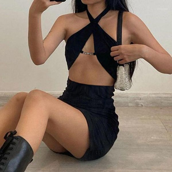 backless halter cut-out women mini dresses bodycon club fashion sleeveless black dress holiday clothes women's swimwear, White;black
backless halter cut-out women mini dresses bodycon club fashion sleeveless black dress holiday clothes women's swimwear, White;black