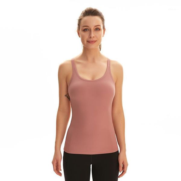 yoga vest for women naked feeling skin-friendly chest pad sports jacket running fitness clothing camisoles & tanks, Black;white
yoga vest for women naked feeling skin-friendly chest pad sports jacket running fitness clothing camisoles & tanks, Black;white