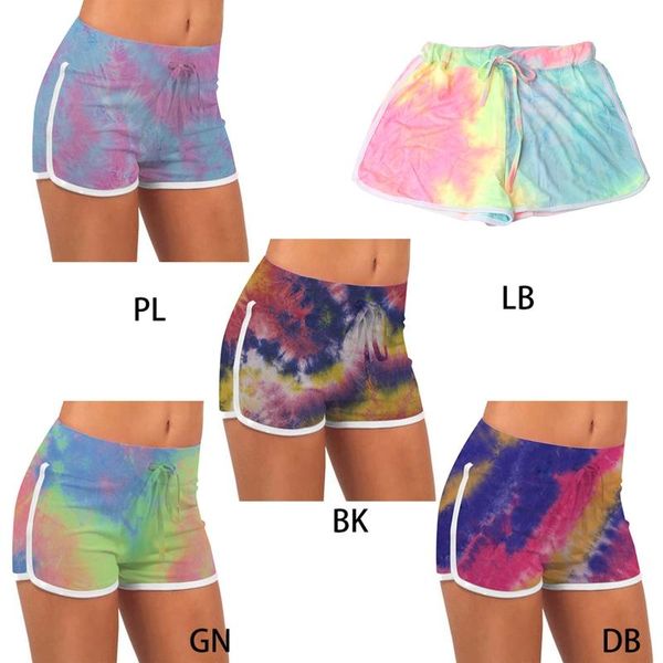 women high waist drawstring shorts casual summer gradient tie-dye print workout active slim fitness running bulifting women's, White;black
women high waist drawstring shorts casual summer gradient tie-dye print workout active slim fitness running bulifting women's, White;black
