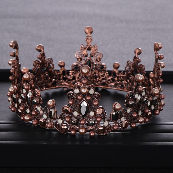 vintage wedding crown baroque pearl rhinestone crystal crown headband bridal hair accessories prom queen crown bride round crowndio chan con, White;golden
vintage wedding crown baroque pearl rhinestone crystal crown headband bridal hair accessories prom queen crown bride round crowndio chan con, White;golden