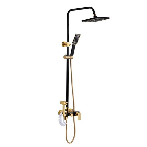 black gold bathroom square rain shower faucet set wall mounted space aluminum tub spout mixer taps sets
black gold bathroom square rain shower faucet set wall mounted space aluminum tub spout mixer taps sets
