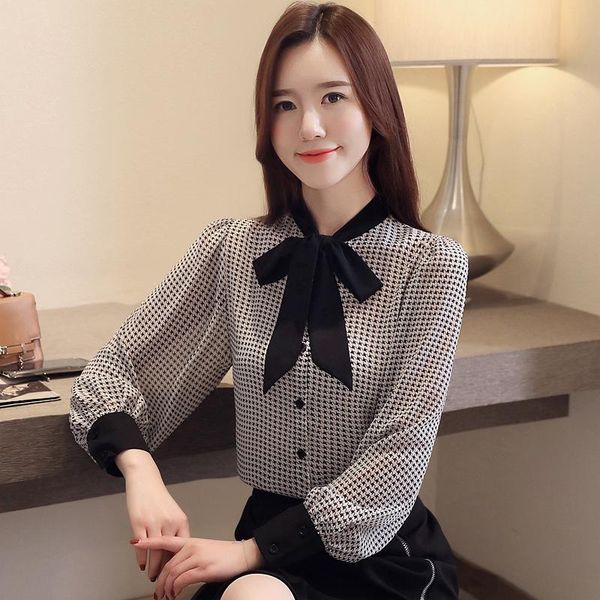 women's blouses & shirts spring women bow full sleeve chiffon cold plover lanterns blouse shirt pale red brown black white plaid 9357
women's blouses & shirts spring women bow full sleeve chiffon cold plover lanterns blouse shirt pale red brown black white plaid 9357