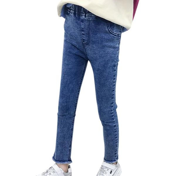 jeans girls slim solid color kids for spring autumn casual style children's clothes, Blue
jeans girls slim solid color kids for spring autumn casual style children's clothes, Blue