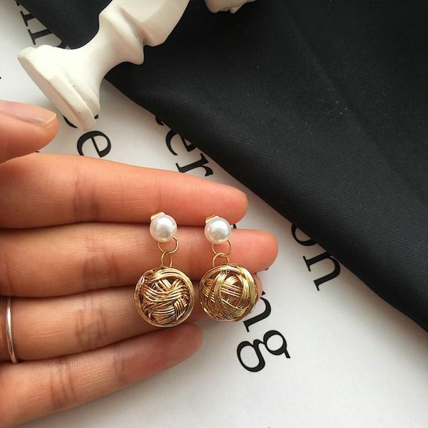 drop earrings for women gold-color korean metal ball pearl earings fashion jewelry gift girl ka124 dangle & chandelier, Silver
drop earrings for women gold-color korean metal ball pearl earings fashion jewelry gift girl ka124 dangle & chandelier, Silver