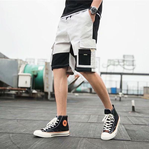 men's shorts mens joggers sport fitness sportswear tracksuit sweatpants side pockets beach ins track basketball training, White;black
men's shorts mens joggers sport fitness sportswear tracksuit sweatpants side pockets beach ins track basketball training, White;black