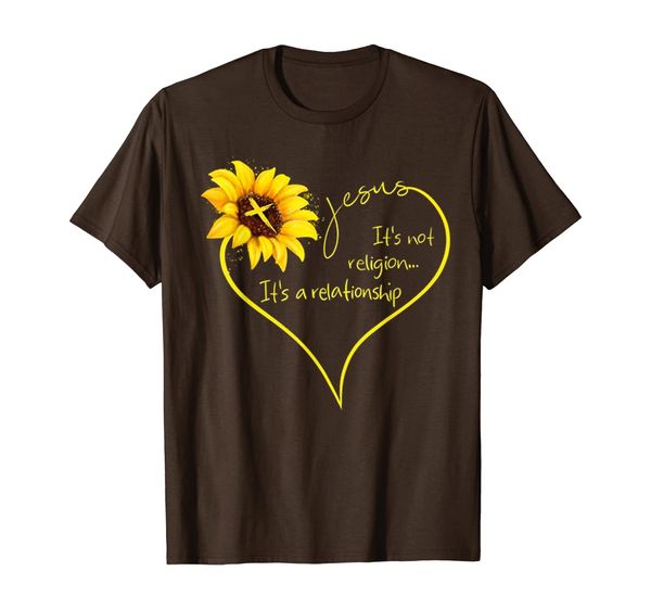 jesus sunflower it's not religion it's a relationship shirt, White;black
jesus sunflower it's not religion it's a relationship shirt, White;black