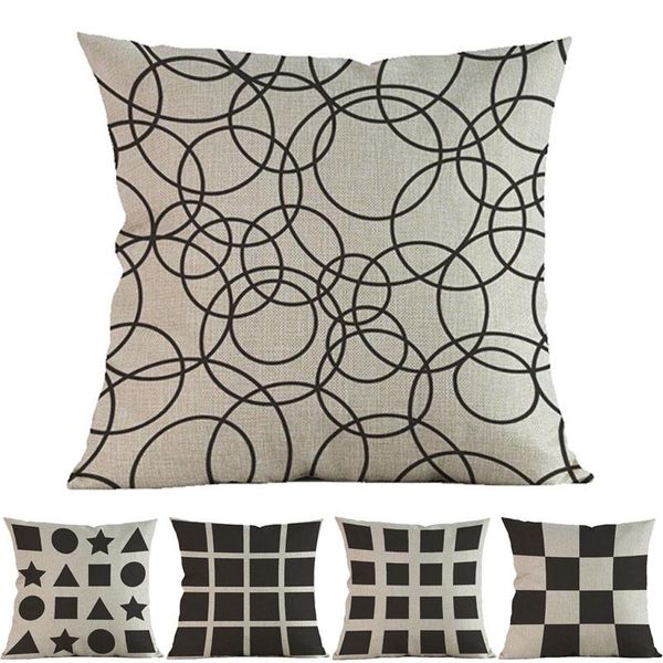 cushion/decorative pillow black geometric lattice horizontal bar vertical 45*45cm square case cushion cover car sofa decoration cushions
cushion/decorative pillow black geometric lattice horizontal bar vertical 45*45cm square case cushion cover car sofa decoration cushions