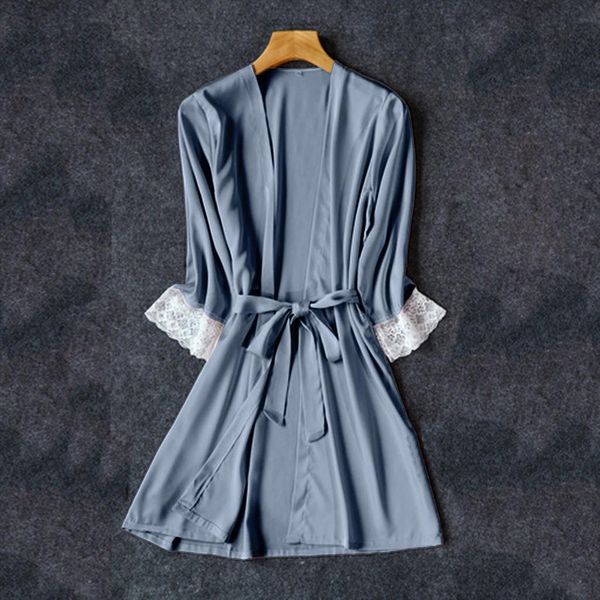 silk kimono robe bathrobe bridesmaid womens sleepwears robes navy blue satin ladies dressing gowns, Black;red
silk kimono robe bathrobe bridesmaid womens sleepwears robes navy blue satin ladies dressing gowns, Black;red