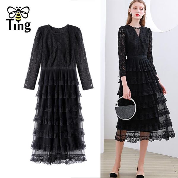 casual dresses tingfly vintage elegant lace black layered long dress retro party dinner a line women haut plus size frocks for sp, Black;gray
casual dresses tingfly vintage elegant lace black layered long dress retro party dinner a line women haut plus size frocks for sp, Black;gray
