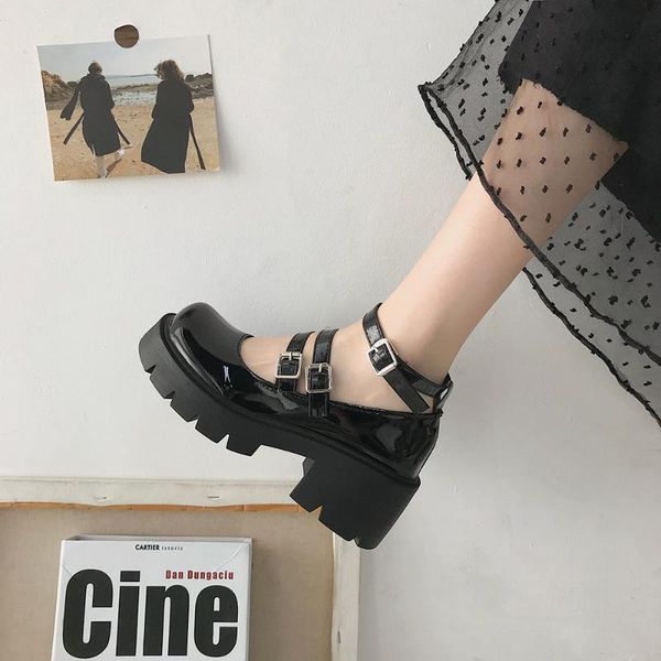 dress shoes lolita leather women thick bottom mary janes buckle strap ladies outdoor boots woman chunky heel ankle, Black
dress shoes lolita leather women thick bottom mary janes buckle strap ladies outdoor boots woman chunky heel ankle, Black