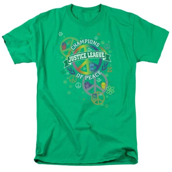 Justice League of America Peace League T-Shirt DC Comics Sizes S-3X NEW, White;black
Justice League of America Peace League T-Shirt DC Comics Sizes S-3X NEW, White;black