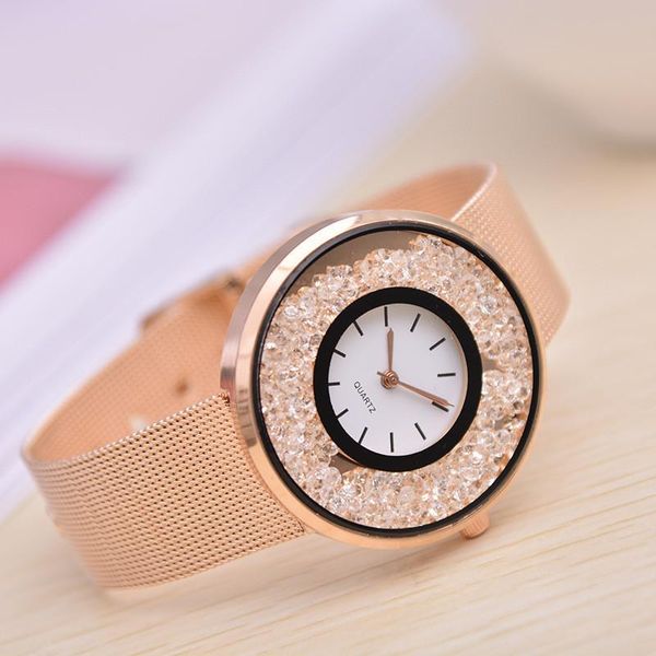fashion rose gold bracelet wrist watch women watches luxury rhinestone women's clock relogio feminino wristwatches, Slivery;brown
fashion rose gold bracelet wrist watch women watches luxury rhinestone women's clock relogio feminino wristwatches, Slivery;brown