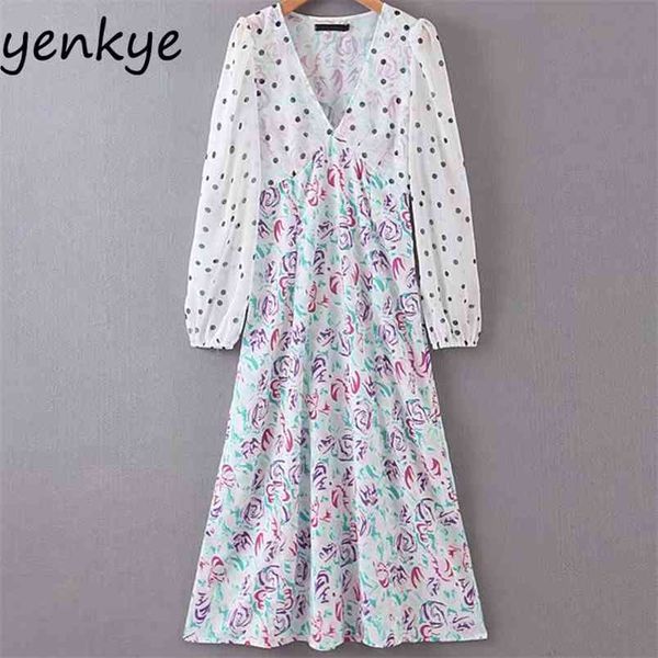 elegant woman polka dot floral print patchwork chiffon dress sweet lady v neck long sleeve high waist a-line chic 210514, Black;gray
elegant woman polka dot floral print patchwork chiffon dress sweet lady v neck long sleeve high waist a-line chic 210514, Black;gray
