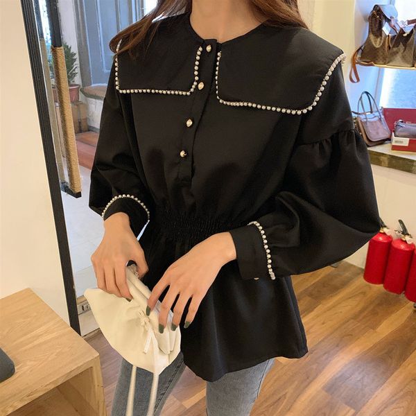 dress plus size black beading waist-controlled stylish arrival loose female sweet fresh girls fashion shirt, White
dress plus size black beading waist-controlled stylish arrival loose female sweet fresh girls fashion shirt, White