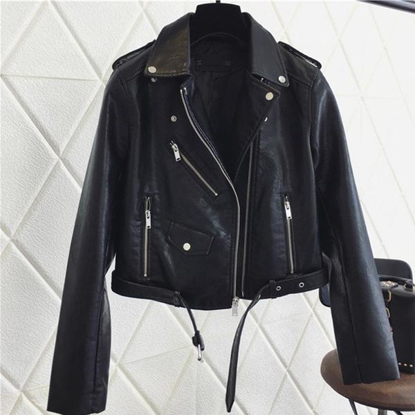 women's leather & faux saleqi fashion pu jacket women bright color black motorcycle coats short biker jackets soft coat female
women's leather & faux saleqi fashion pu jacket women bright color black motorcycle coats short biker jackets soft coat female