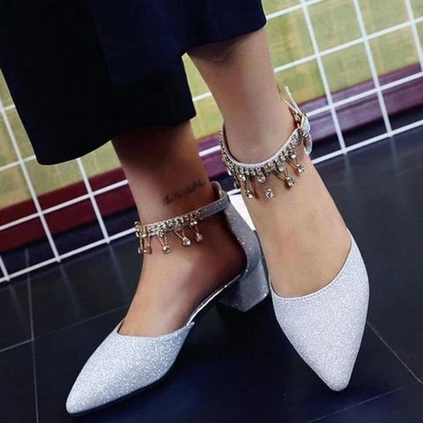 dress shoes women summer pumps mid heels bride wedding woman pointed toe shiny bling glitter deco female mujer sapato feminino d749, Black
dress shoes women summer pumps mid heels bride wedding woman pointed toe shiny bling glitter deco female mujer sapato feminino d749, Black