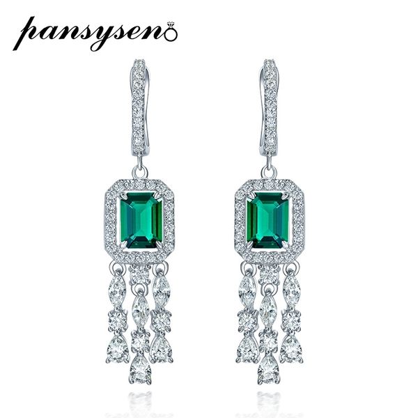 pansysen trendy 100% 925 sterling silver emerald high carbon diamond gemstone dangle drop earrings luxury women fine jewelry, Golden
pansysen trendy 100% 925 sterling silver emerald high carbon diamond gemstone dangle drop earrings luxury women fine jewelry, Golden