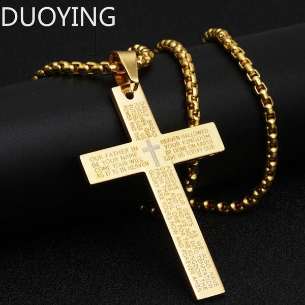 pendant necklaces fashion stainless steel christian bible prayer cross men necklace charming gifts jewelry, Silver
pendant necklaces fashion stainless steel christian bible prayer cross men necklace charming gifts jewelry, Silver
