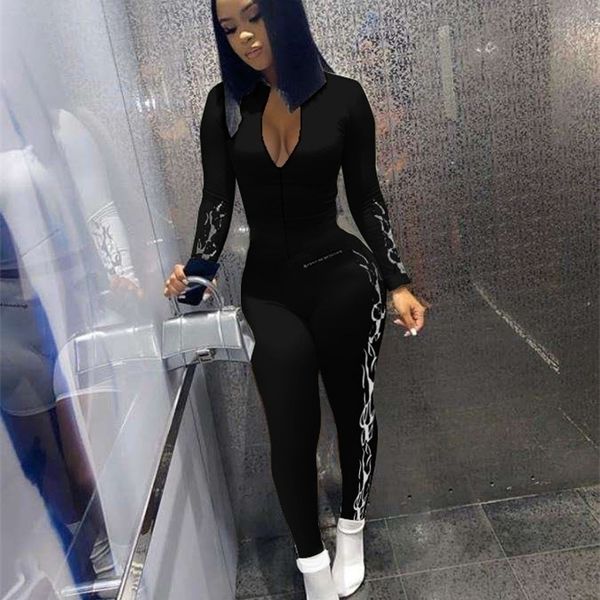 cm.yaya streetwear flame print romper women zipper up skinny jumpsuit long sleeve sports moto biker bodycon overalls, Black;white
cm.yaya streetwear flame print romper women zipper up skinny jumpsuit long sleeve sports moto biker bodycon overalls, Black;white