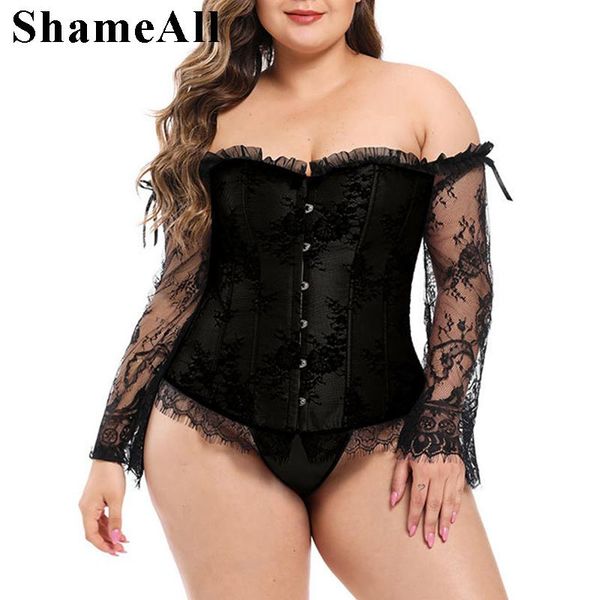 bustiers & corsets plus size aesthetic lace long sleeve corset bustier 5xl skinny dark academia ruffles trim gothic outfit costume, Black;white
bustiers & corsets plus size aesthetic lace long sleeve corset bustier 5xl skinny dark academia ruffles trim gothic outfit costume, Black;white