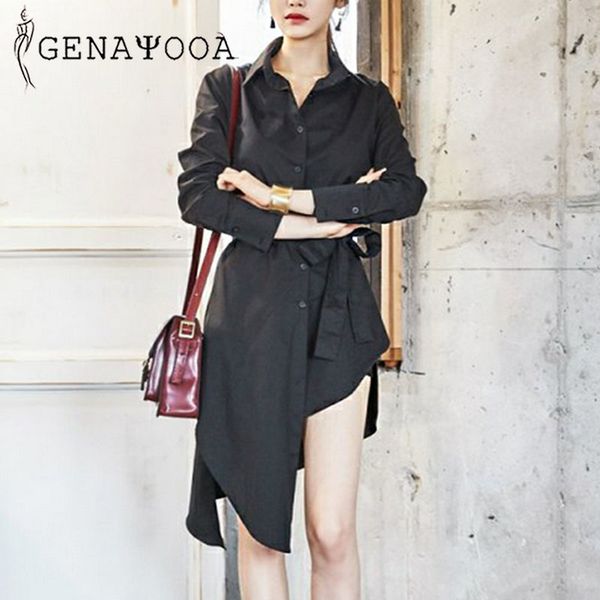 genayooa elegant dress big belt shirt dresses women plus size long sleeve spring autumn vintage black korean gothic 210417, Black;gray
genayooa elegant dress big belt shirt dresses women plus size long sleeve spring autumn vintage black korean gothic 210417, Black;gray