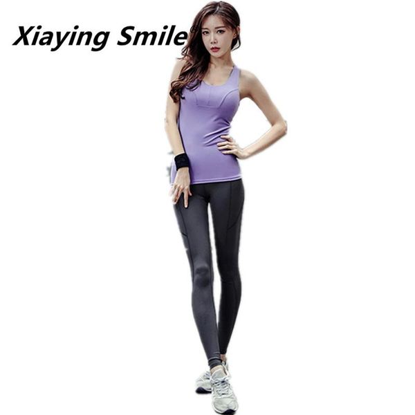 yoga outfits xiaying smile 2 in 1 women shirts with padded bra,sport running set sleeveless summer quick dry gym fitness sportswear suit, White;red
yoga outfits xiaying smile 2 in 1 women shirts with padded bra,sport running set sleeveless summer quick dry gym fitness sportswear suit, White;red