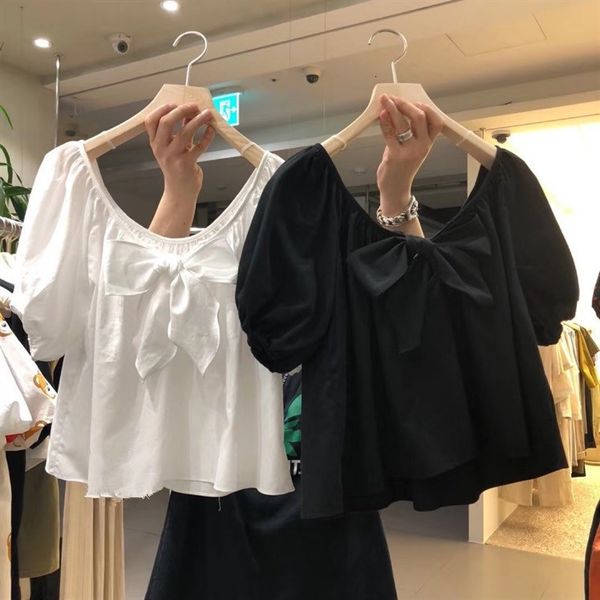 T-shirt T-shirt Korea dongdamen 2021 summer new women's wear South Korea's trendy loose white design sense niche blouse
T-shirt T-shirt Korea dongdamen 2021 summer new women's wear South Korea's trendy loose white design sense niche blouse