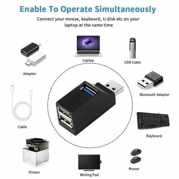 hubs usb 3.0 hub adapter extender mini splitter box 3 ports portable 2.0 3-port in-line extension
hubs usb 3.0 hub adapter extender mini splitter box 3 ports portable 2.0 3-port in-line extension