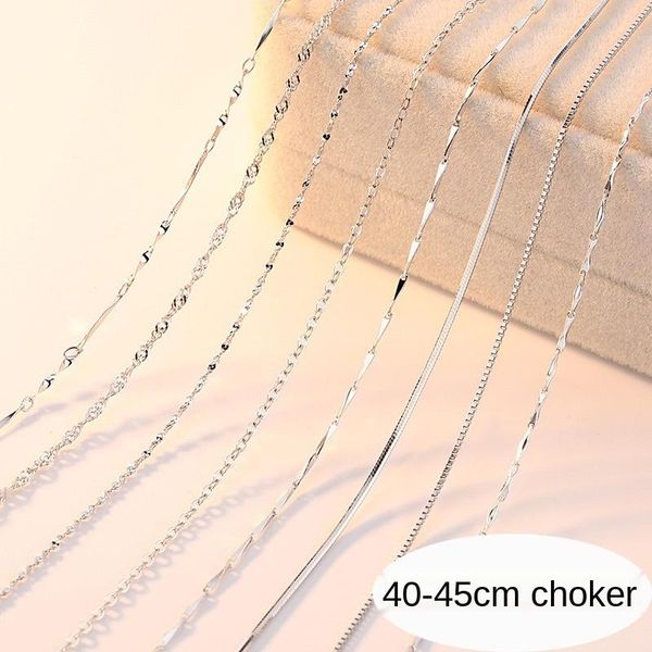 chains 100% original s925 sterling silver necklace box chain water wave starry snake for women clavicle choker jewelry
chains 100% original s925 sterling silver necklace box chain water wave starry snake for women clavicle choker jewelry