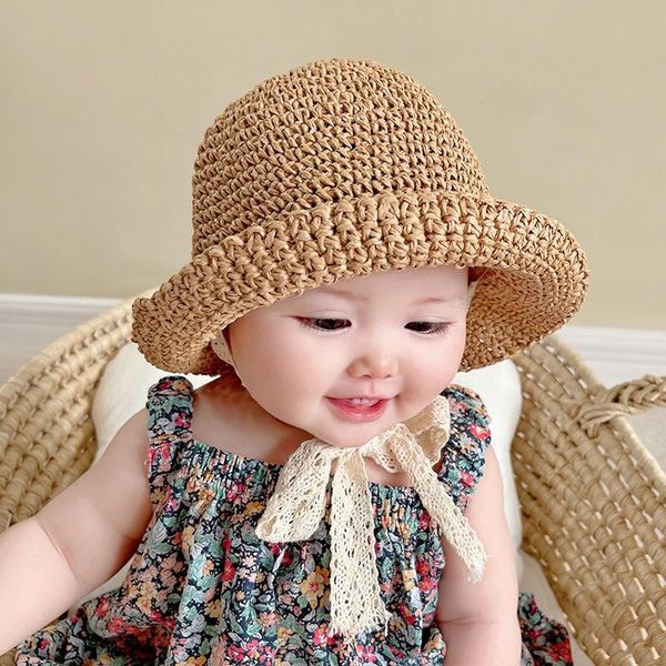 caps & hats lace baby hat summer straw woven bow girl cap sun protection beach children panama princess for kid 1-3y, Yellow
caps & hats lace baby hat summer straw woven bow girl cap sun protection beach children panama princess for kid 1-3y, Yellow