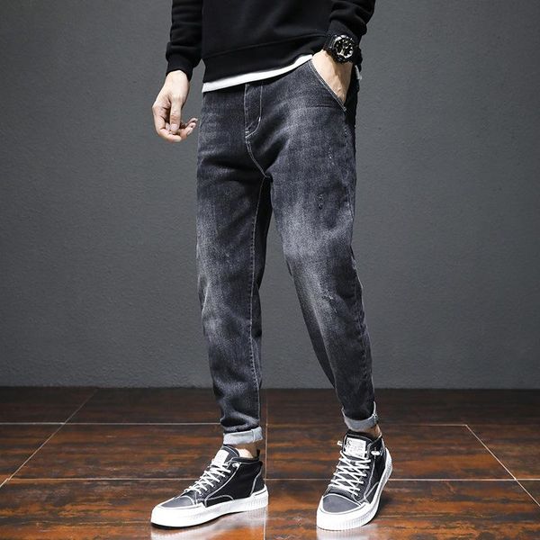 spring autumn 2021 black brand jeans men's loose large size small feet long pants korean all-match casual teenager harem pant, Blue
spring autumn 2021 black brand jeans men's loose large size small feet long pants korean all-match casual teenager harem pant, Blue