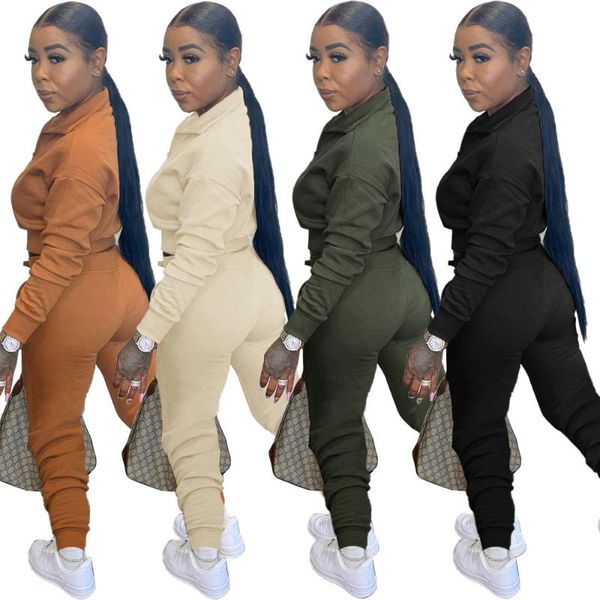 women's two piece pants 78ly046 autumn winter women casual fashion solid long zipper showing navel movement set, White
women's two piece pants 78ly046 autumn winter women casual fashion solid long zipper showing navel movement set, White