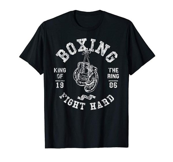 men's t-shirts vintage retro style king of the ring boxing boxer gloves t-shirt, White;black
men's t-shirts vintage retro style king of the ring boxing boxer gloves t-shirt, White;black