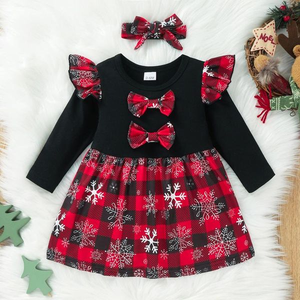 girl's dresses 0-24m christmas dress for girls born baby plaid bow print princess long sleeve xmas party costume girl clothes, Red;yellow
girl's dresses 0-24m christmas dress for girls born baby plaid bow print princess long sleeve xmas party costume girl clothes, Red;yellow