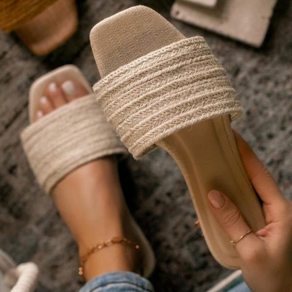 slippers women's rope flat with outside breathable beach slides for ladies holiday summer shoes woman footwear, Black
slippers women's rope flat with outside breathable beach slides for ladies holiday summer shoes woman footwear, Black
