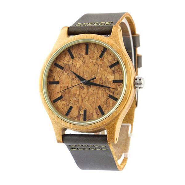wristwatches drop engraved groosmen men cork dial natural bamboo wood watch with brown leather strap band, Slivery;brown
wristwatches drop engraved groosmen men cork dial natural bamboo wood watch with brown leather strap band, Slivery;brown