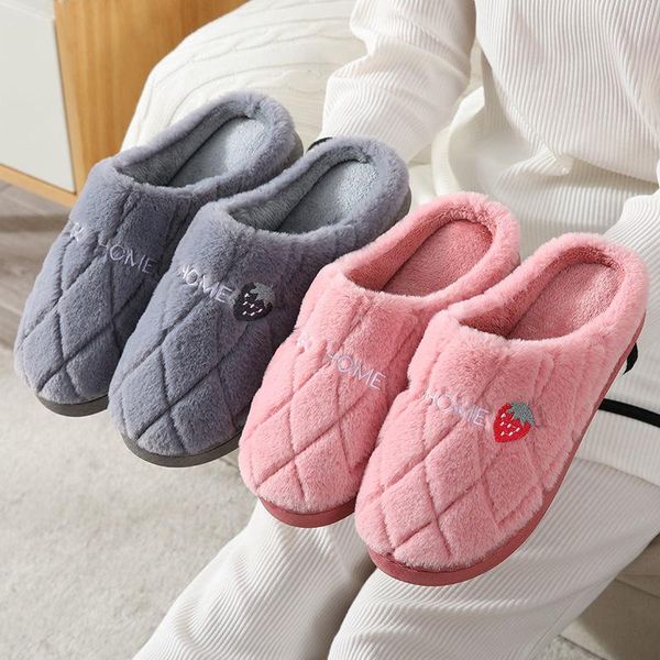 slippers winter home men and women solid color fashion couple plush non-slip warm indoors bedroom floor shoes, Black
slippers winter home men and women solid color fashion couple plush non-slip warm indoors bedroom floor shoes, Black