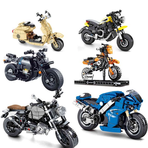 new motor sets motorcycle technic racing off road vehicle model building blocks bricks speed champions sports city motorbike 1008
new motor sets motorcycle technic racing off road vehicle model building blocks bricks speed champions sports city motorbike 1008